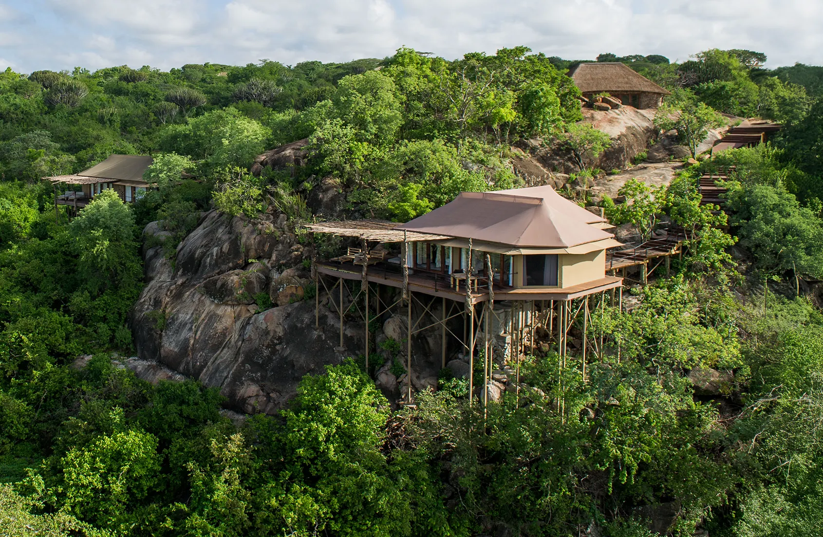 Mwiba Lodge in the Mwiba Wildlife Reserve, southern Serengeti, Tanzania
